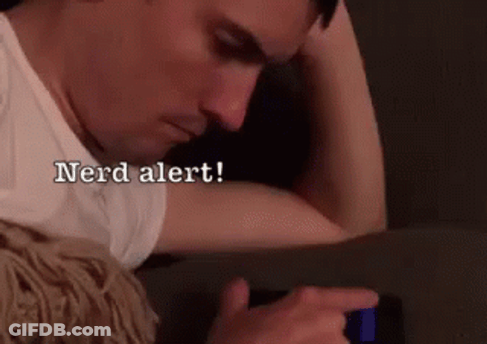 Nerd Alert Texting On Phone GIF