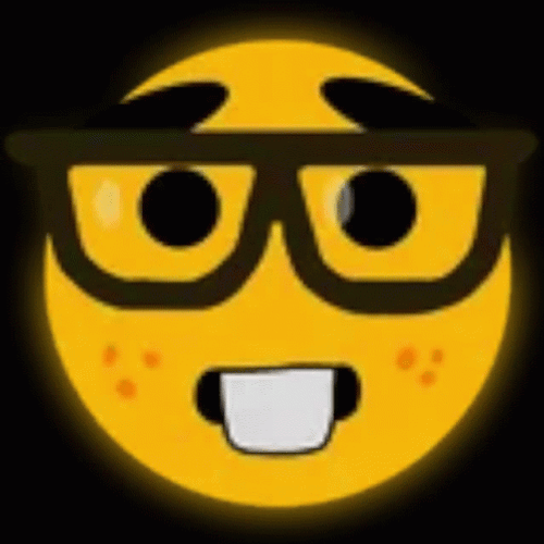 Nerd Emoji Jump Scare Meme GIF