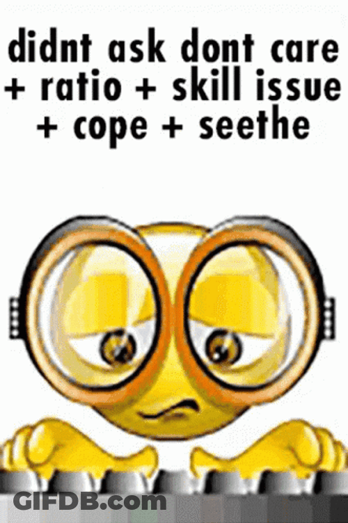 Nerd Emoji Meme Don't Care GIF
