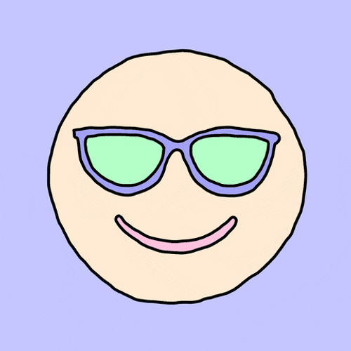 Nerd Emoji Peeking Mobile Animation GIF