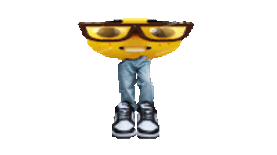 Nerd Emoji Sticker GIF