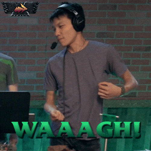 Nerd Gamer Rallying Crowd Fist Pump GIF