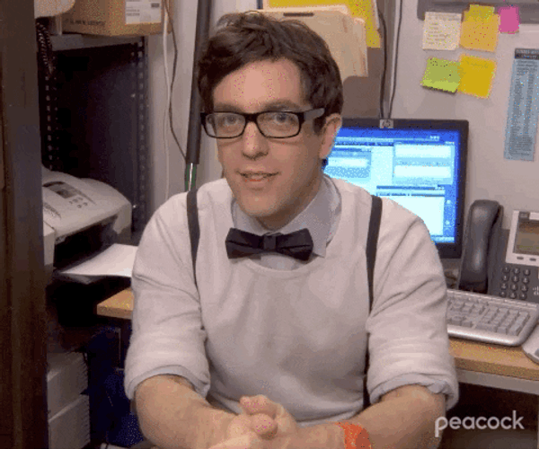 Nerd Guy Buzz Your Girlfriend Woof GIF