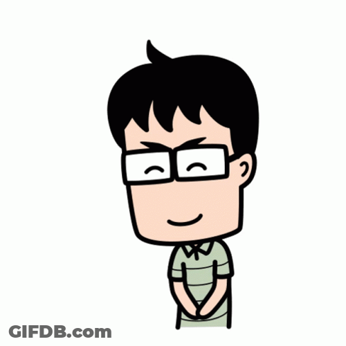 Nerd Guy Taking A Bow GIF