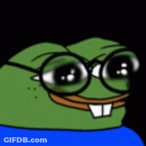 Nerd Pepe The Frog Fixing Ryeglasses GIF