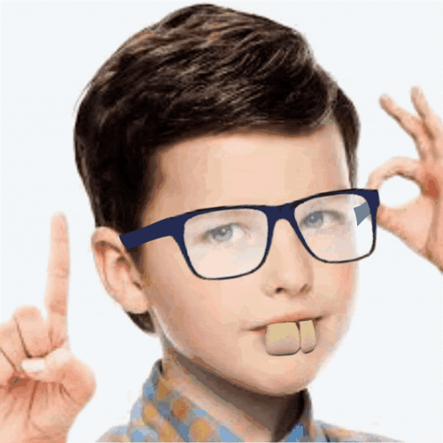 Nerd Young Sheldon Cooper Meme GIF