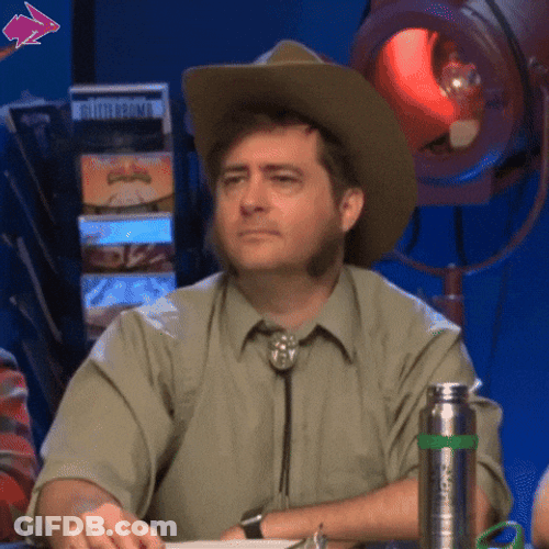 Nerd Youtuber Cowboy Hat Off GIF