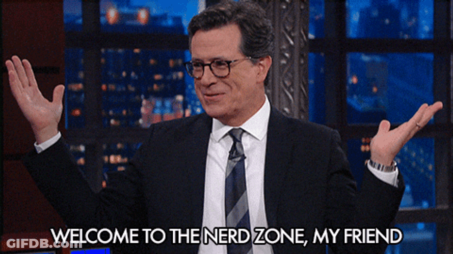 Nerd Zone Stephen Colbert Host GIF