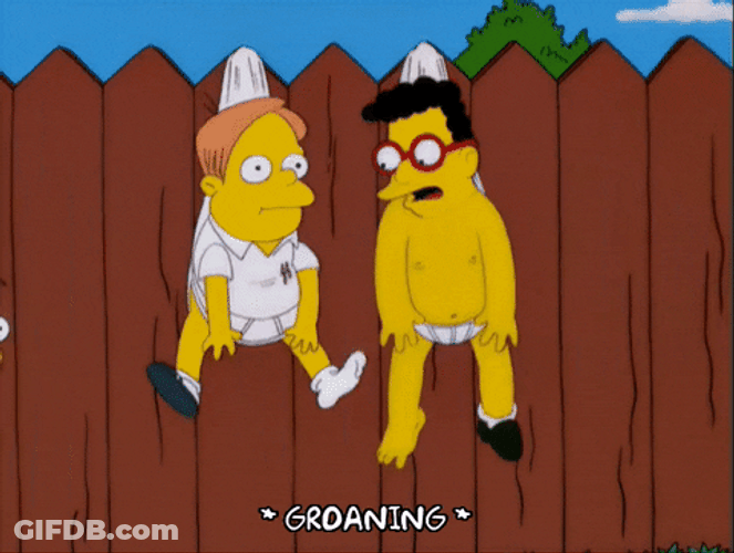 Nerds Little Moe Szyslak Hanging The Simpsons GIF