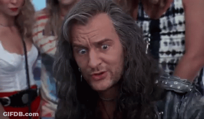 Nerdy Darth Algar Awkward Reaction Waynes World GIF