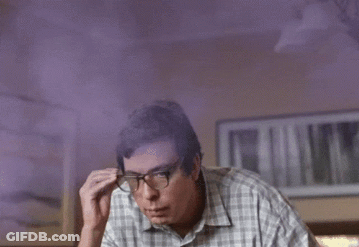 Nerdy Guy Brain Exploding GIF