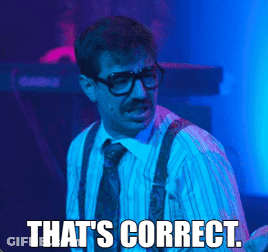 Nerdy Guy That's Correct GIF