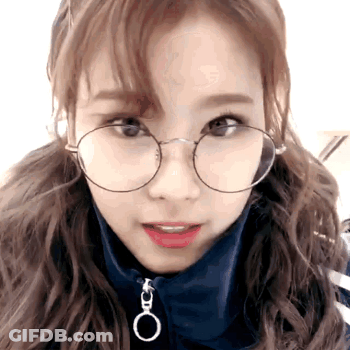 Nerdy Sana Surprised Laugh GIF