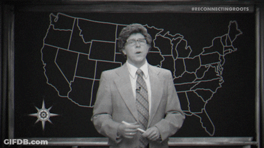 Nerdy Weatherman Black And White Clip GIF
