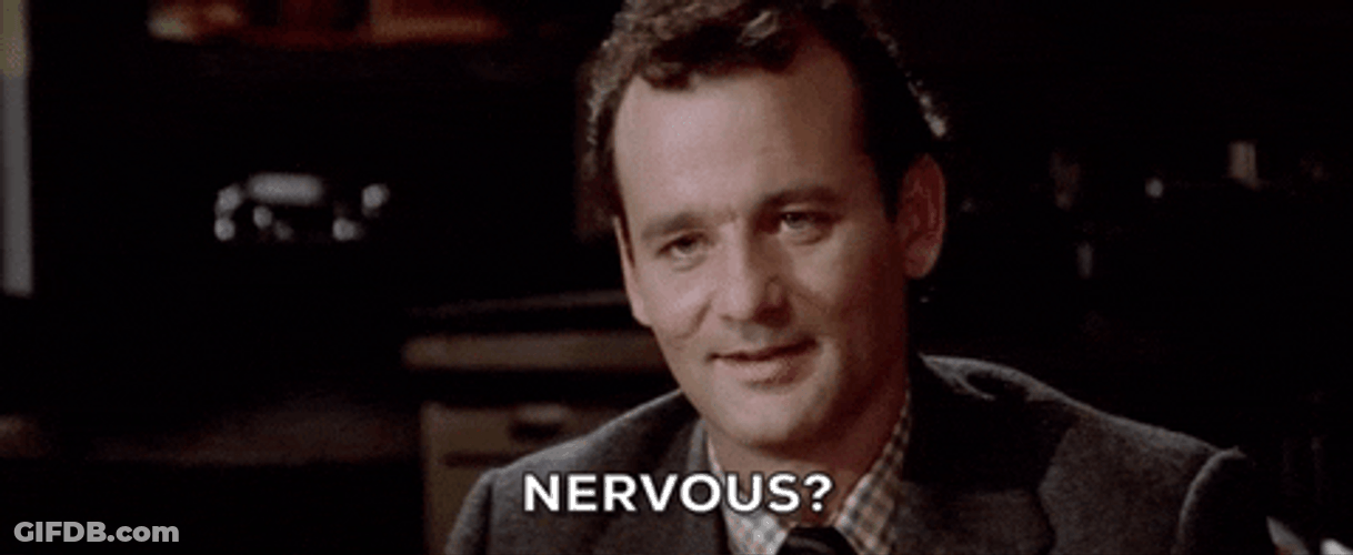 Nervous Bill Murray GIF