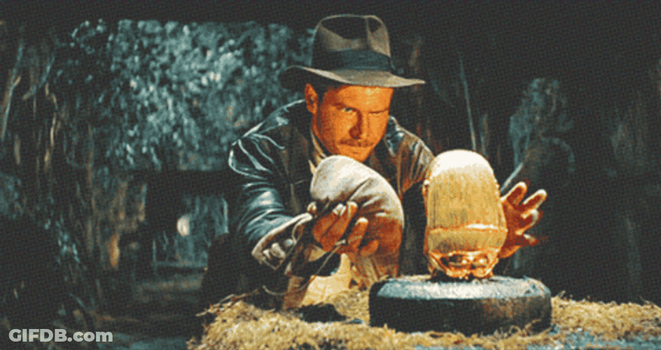 Nervous Indiana Jones GIF