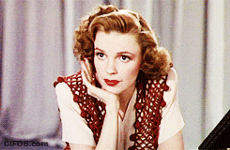 Nervous Judy Garland GIF