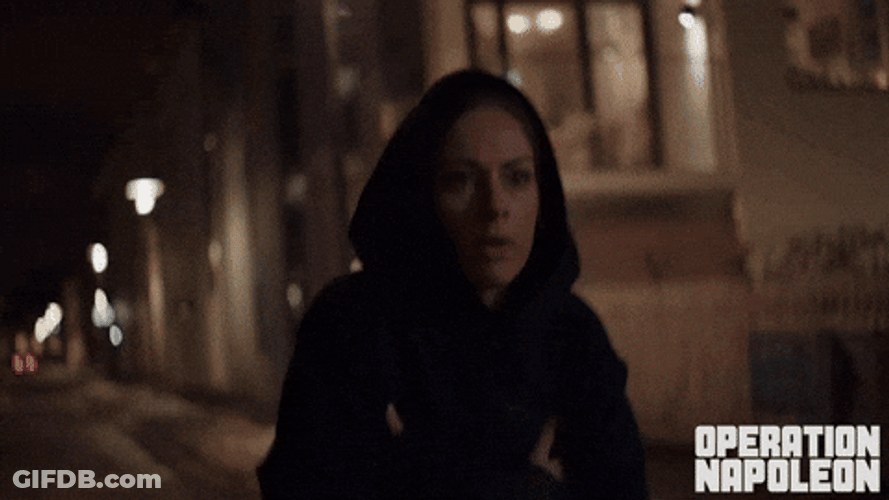 Nervous Lady Walking Cia Spying Operation Napoleon GIF