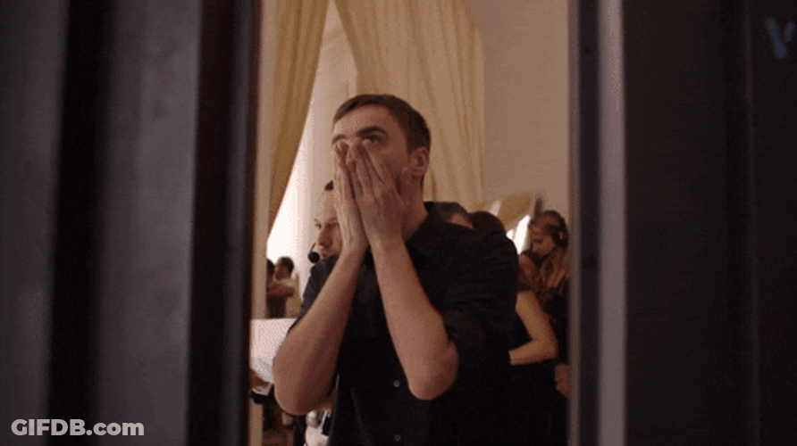 Nervous Raf Simons GIF
