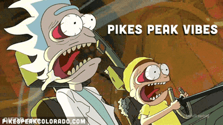 Nervous Rick And Morty Driving Fast Car GIF