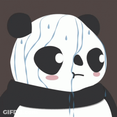Nervous Sweat Of Panda GIF