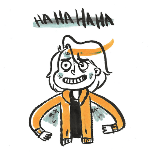 Nervous Sweating Animated Sketched GIF