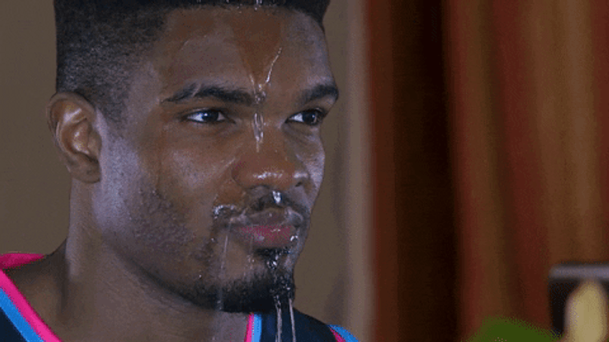 Nervous Sweating British Basketball Player GIF