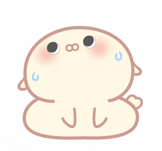 Nervous Sweating Cute Piglet GIF
