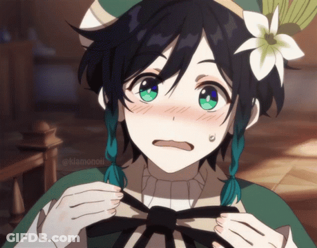 Nervous Venti Look GIF