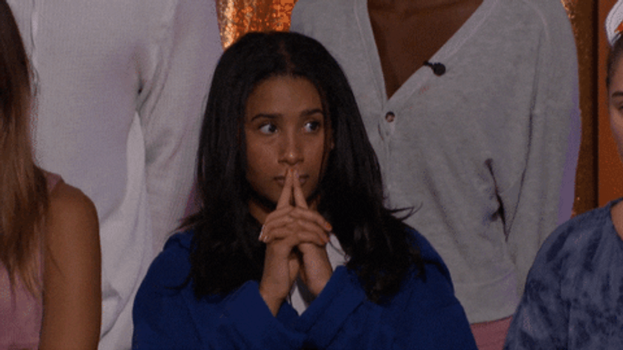 Nervous Woman Fingers Touching GIF