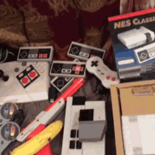 Nes Game Control Collection GIF