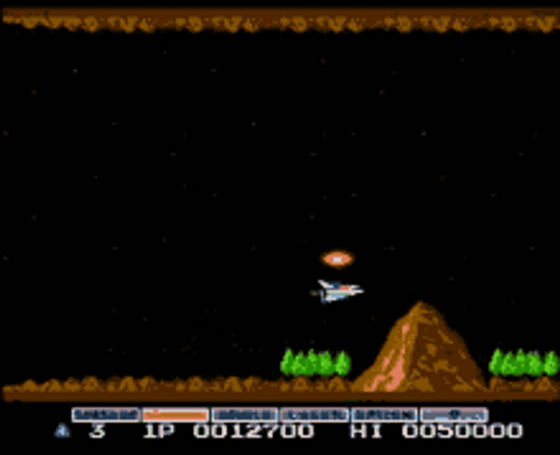 Nes Gradius Game GIF