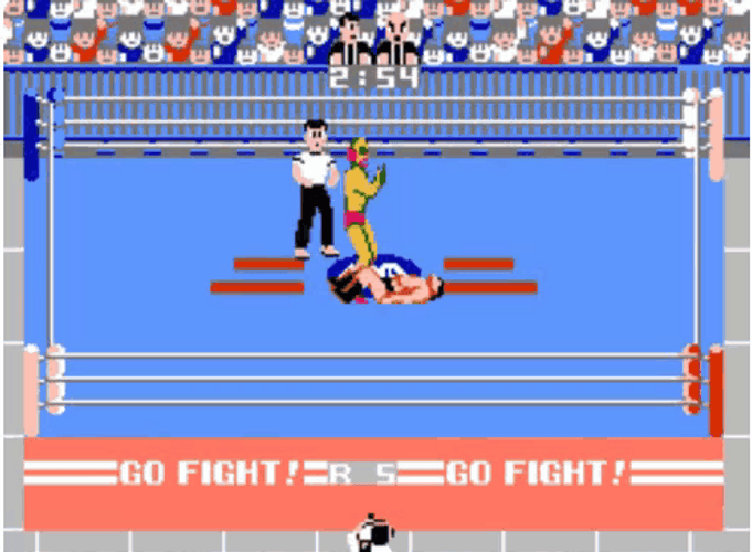 Nes Prowrestling Game GIF