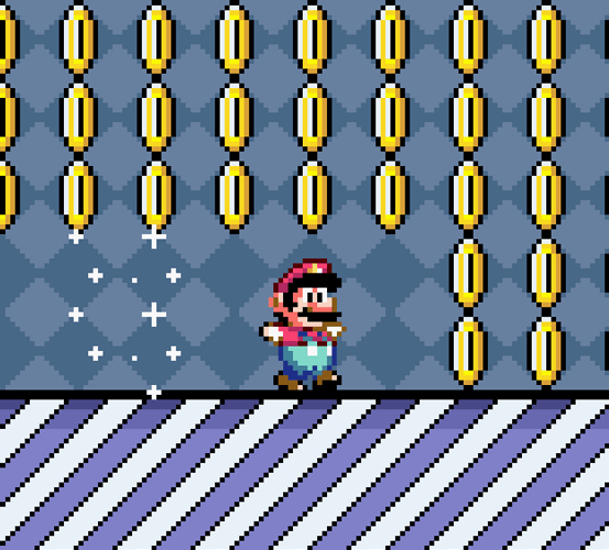 Nes Super Mario Coin Run GIF