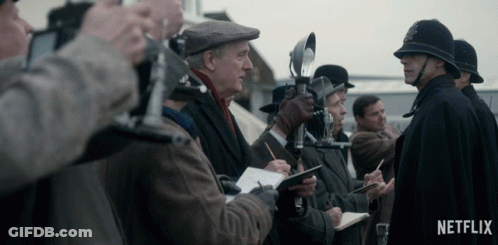 Netflix Ad Group Of Men Taking Notes GIF