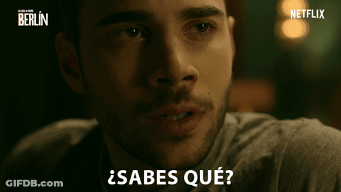 Netflix Ad Man Asking Sabes Que GIF