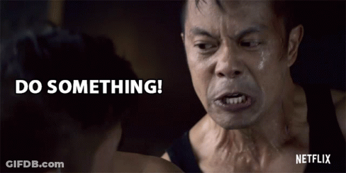 Netflix Ad Man Making Face Do Something GIF