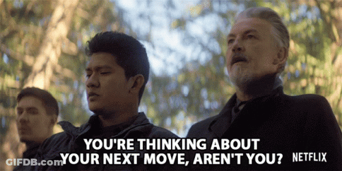 Netflix Ad Man Saying Your Next Move GIF