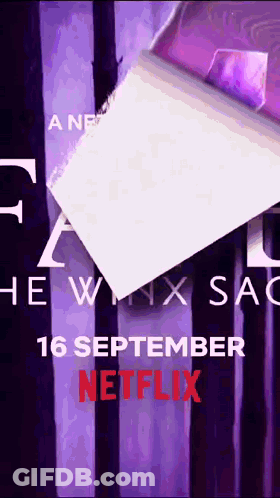 Netflix Ad Purple Background White Square GIF