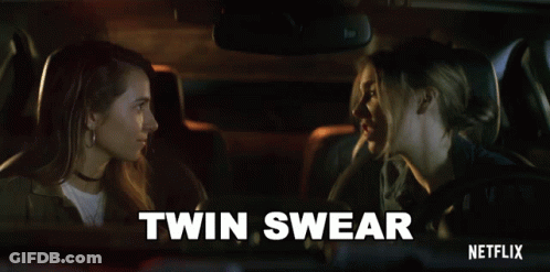Netflix Ad Two Women In Car Twin Swear GIF