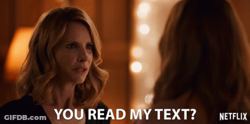 Netflix Ad Woman Asking Another About Her Text GIF