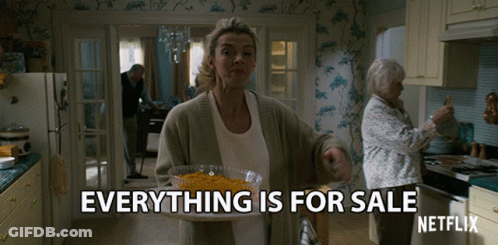 Netflix Ad Woman Holding Tray Of Food GIF