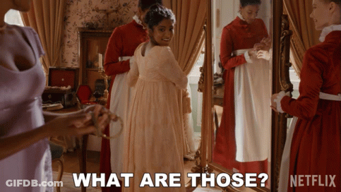Netflix Ad Woman Looking In Mirror GIF