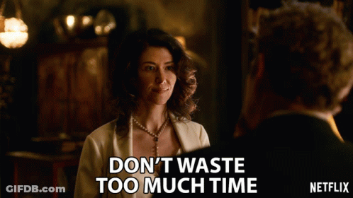 Netflix Ad Woman Saying Don't Waste Too Much Time GIF