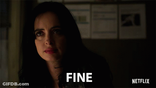 Netflix Ad Woman Saying Fine GIF