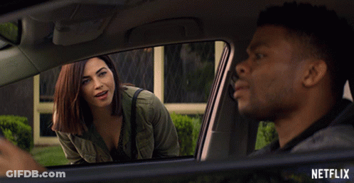 Netflix Ad Woman Talking To Man GIF