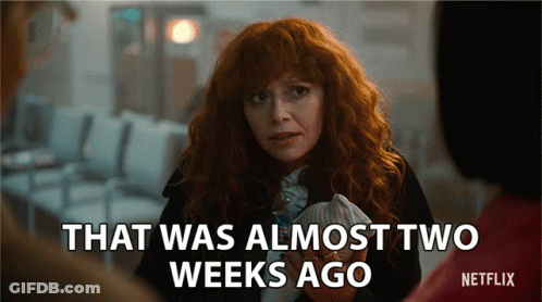 Netflix Ad Woman With Red Hair That Was Almost Two Weeks Ago GIF