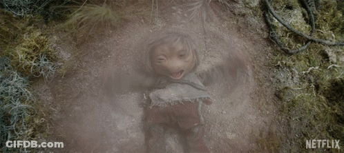 Netflix Advertisement Baby Lying In Dirt GIF