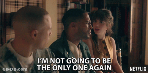Netflix Advertisement Man And Two Women GIF