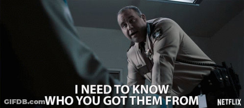 Netflix Advertisement Police Officer Talking GIF